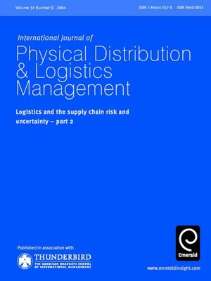 cover image of International Journal of Physical Distribution & Logistics Management, Volume 34, Issue 9